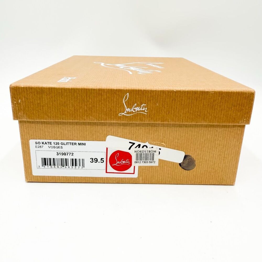 Christian Louboutin So Kate 120 Glitter Mini Pumps High Heels EU 39.5 US 9.5 - Picture 13 of 13